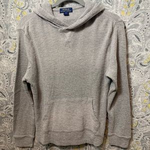POLO RALPH LAUREN Girls Large Gray Hoodie